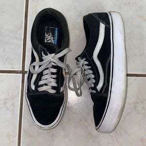 Vans black shoes
